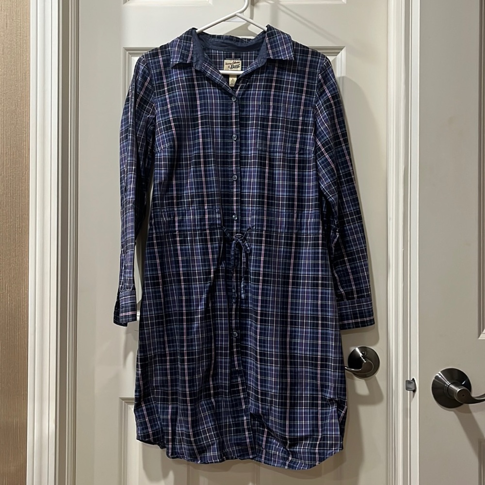 Bass Heritage Shirt dress plaid print